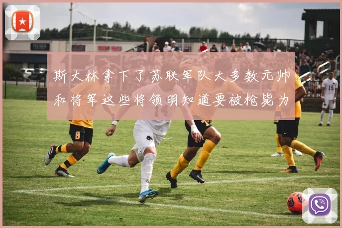 斯大林拿下了苏联军队大多数元帅和将军这些将领明知道要被枪毙为什么不兵变